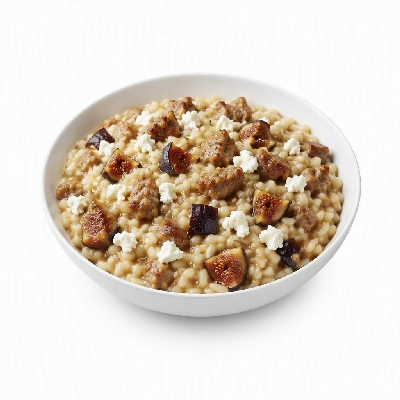 FRESHdirect Presto Italiano 4 Minute Meals Sweet Sausage Goat Cheese & Persian Fig Risotto