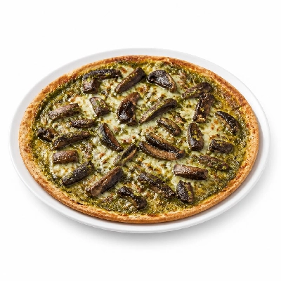 FRESHdirect Ready to Cook Thin-Crust Pizzas Portobello Pesto with Whole-Wheat Crust Frozen
