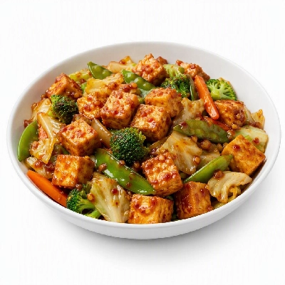 FRESHdirect Ready to Cook Vegetables Chili-Garlic Tofu & Asian Veggies Stir-Fry Kit