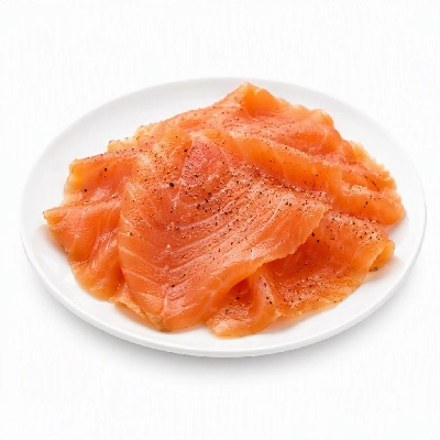 FRESHdirect Saint James Scotch Reserve Deli Garlic and Pepper Sliced Smoked Scottish Salmon