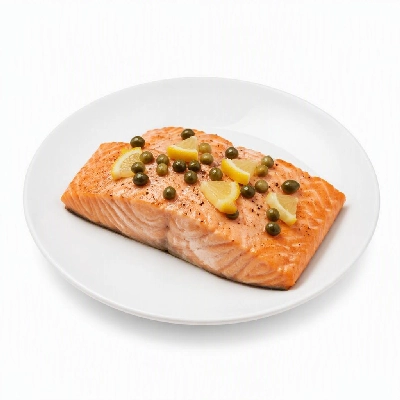 FRESHdirect Seafood Chef-Prepped Fish Salmon with Lemon & Capers