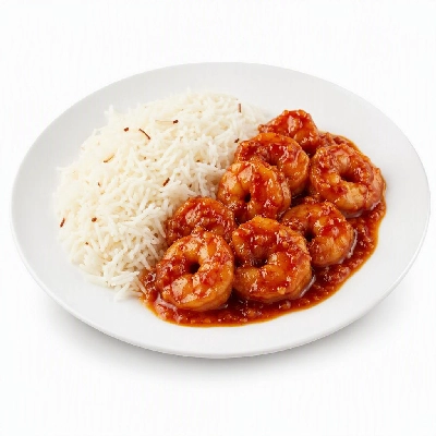 FRESHdirect Tabla 4 Minute Meals Goan Shrimp Chili Fry with Coconut Basmati Rice