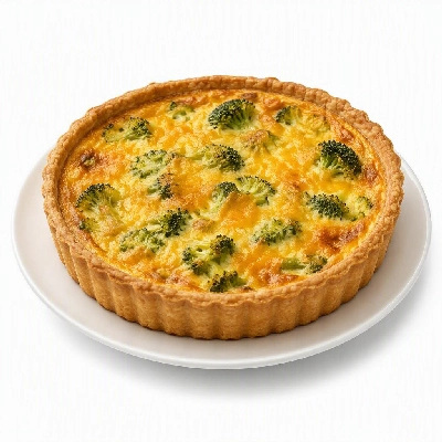 FRESHdirect Vegetables Vegetarian Entrees Broccoli & Cheddar Quiche