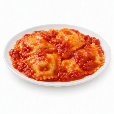FRESHdirect Vegetables Vegetarian Entrees Portobello Mushroom Ravioli with Three Tomato Sauce