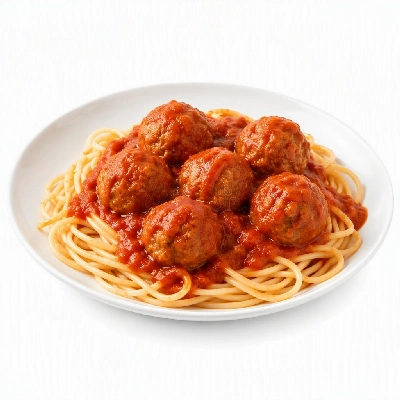 FRESHdirect Vegetables Vegetarian Entrees Spaghetti & Meatballs with Tomato Sauce
