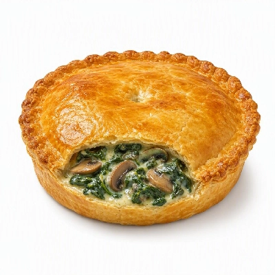 FRESHdirect Vegetables Vegetarian Entrees Spinach & Mushroom Pot Pie