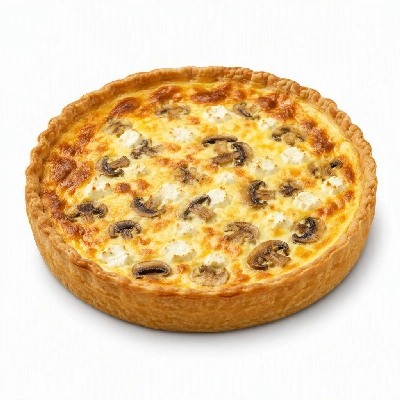 FRESHdirect Vegetables Vegetarian Entrees Wild Mushroom & Goat Cheese Quiche