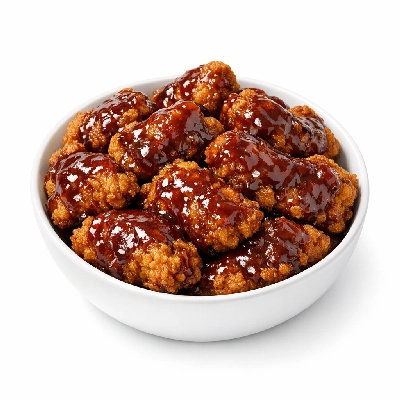 Fried Chicken with Barbecue Sauce