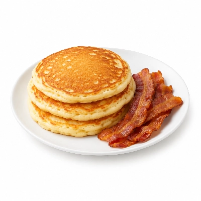 Friendly's Breakfast Classics Big Buttermilk Pancakes with Bacon