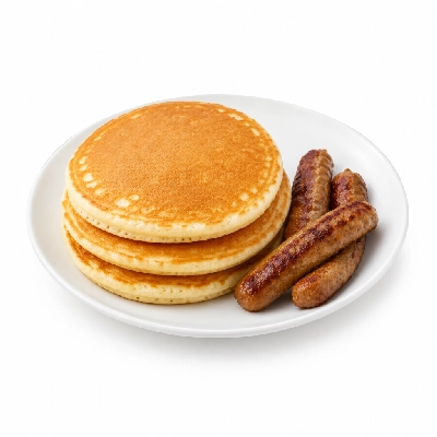 Friendly's Breakfast Classics Big Buttermilk Pancakes with Sausage