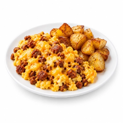 Friendly's Breakfast Scramblers Chorizo & Cheese with Grilled Potatoes