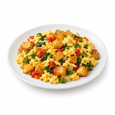 Friendly's Breakfast Scramblers Garden Vegetable with Fried Potatoes