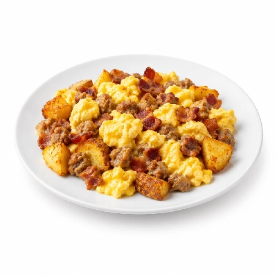 Friendly's Breakfast Scramblers Meat Lover's with Fried Potatoes