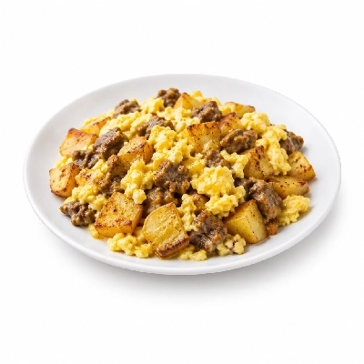 Friendly's Breakfast Scramblers Meat Lover's with Grilled Potatoes