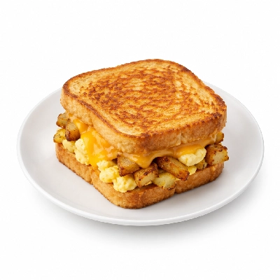 Friendly's Breakfast Supermelts Egg & Cheese with Fried Potatoes