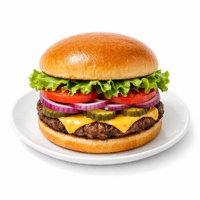 Friendly's Create Your Own Burger Pick Bread Bed of Leaf Lettuce