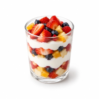 Friendly's Kids Breakfast Choose an Entree Strawberry Yogurt Parfait with Winter Fruit