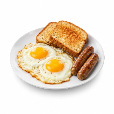 Friendly's Kids Breakfast Two Egg Sunny Sausage Toast