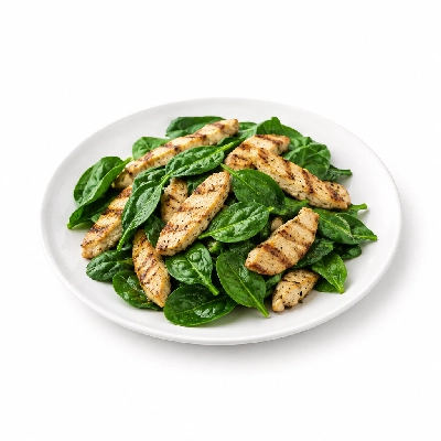 Friendly's Salads Spinach with Grilled Chicken No Dressing