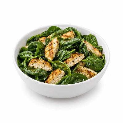 Friendly's Salads Spinach with Grilled Chicken Warm Bacon Dressing