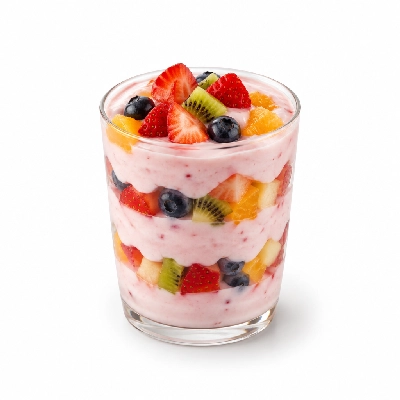 Friendly's Strawberry Yogurt Parfait with Winter Fruit