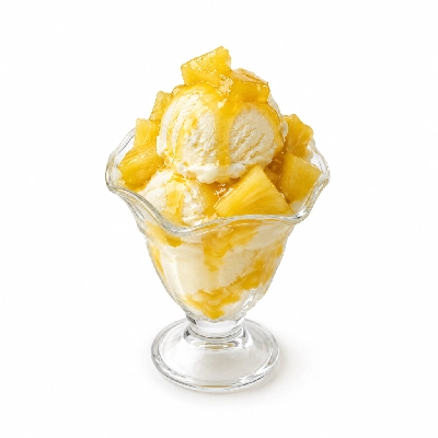 Friendly's Sundaes Jim Dandy with Pineapple Topping
