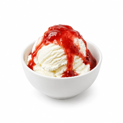 Friendly's Sundaes Jim Dandy with Strawberry Topping