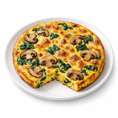 Frittata with Mushrooms and Greens