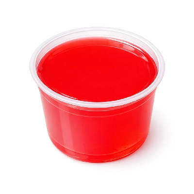Fruit punch-flavor drink powder without added sodium prepared with water