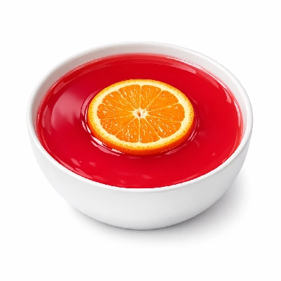 Fruit punch with orange slice
