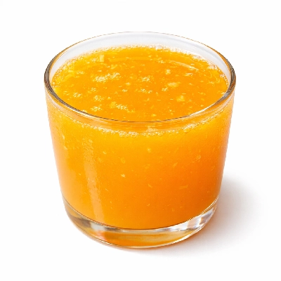 Fruits and juices orange chilled includes from concentrate with added calcium vitamins a d e