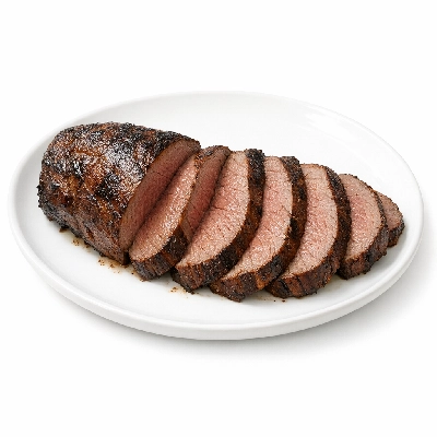 Game meat antelope cooked roasted