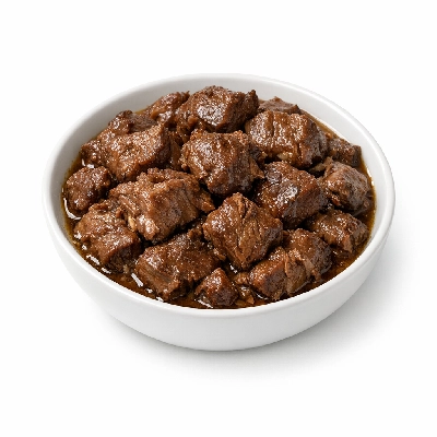 Game meat bear cooked simmered