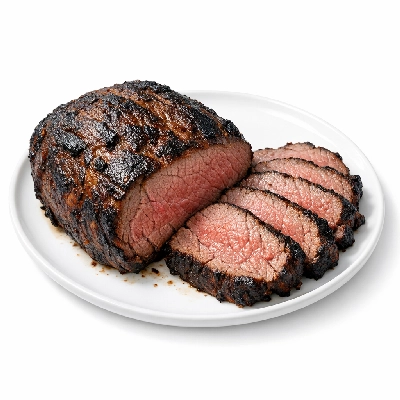 Game meat beefalo composite of cuts cooked roasted