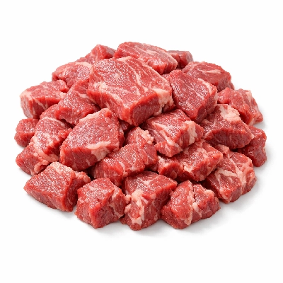 Game meat beefalo composite of cuts raw
