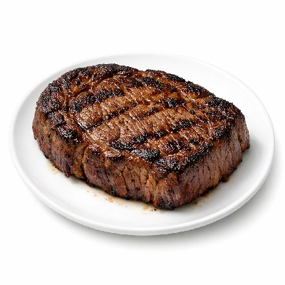 Game meat bison ribeye separable lean only 1" steak cooked broiled buffalo