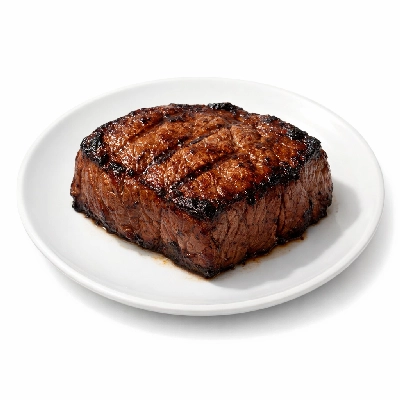 Game meat bison top sirloin separable lean only 1" steak cooked broiled buffalo