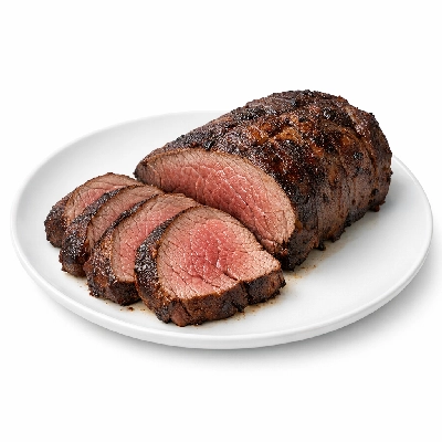 Game meat deer cooked roasted