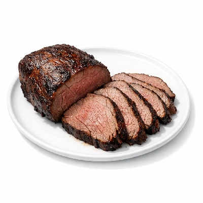 Game meat elk cooked roasted