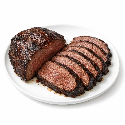 Game meat moose cooked roasted