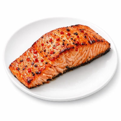 Garlic Chili Salmon with Rice & Veggies