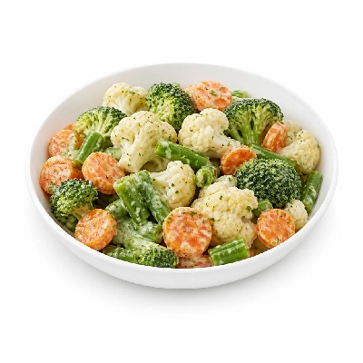 General Mills Green Giant Family Size Cauliflower Broccoli Whole Beans & Baby Carrots with Tuscan Herb Sauce Frozen Vegetables