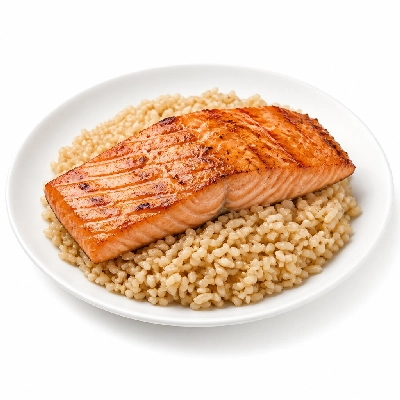 Genji Brown Rice Grilled Salmon Bowl