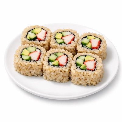 Genji Cooked Brown Rice California Roll