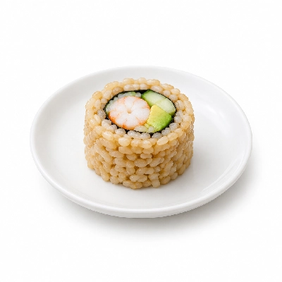 Genji Cooked Brown Rice Shrimp California Roll