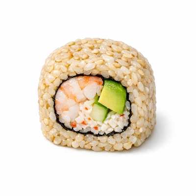 Genji Cooked Brown Rice Special Shrimp California Roll