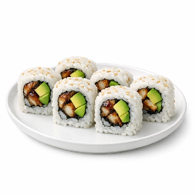 Genji Cooked Eel Avocado Roll