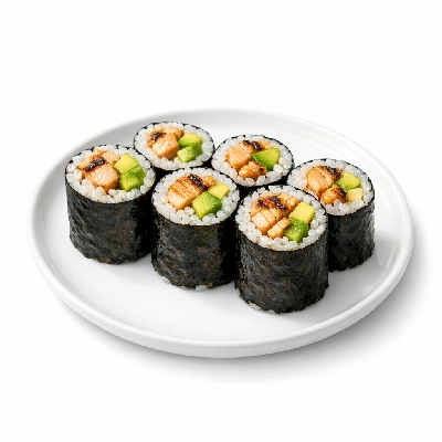 Genji Cooked Grilled Salmon Avocado Roll