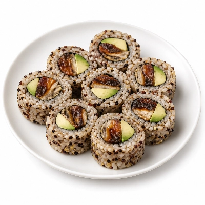 Genji Cooked Multi-Grain Eel Avocado Roll
