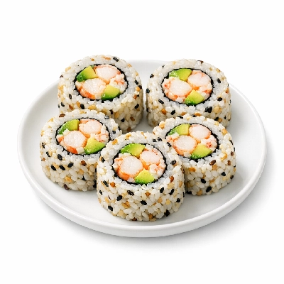 Genji Cooked Multi-Grain Special Shrimp California Roll
